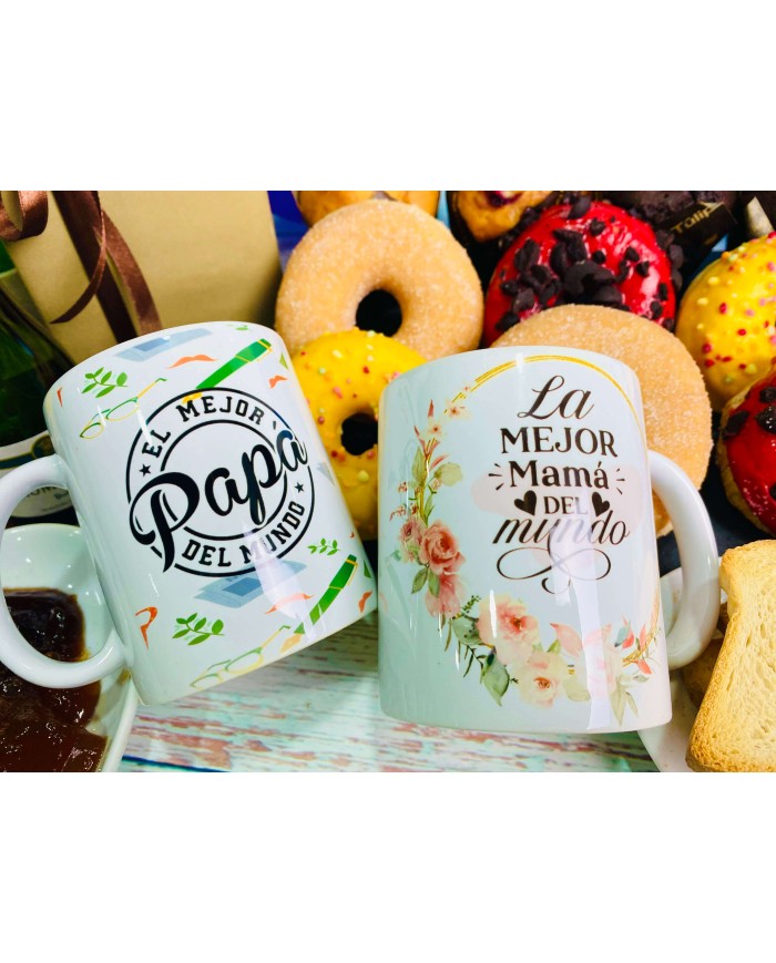 Taza Felicidades Mamá con Chocolate